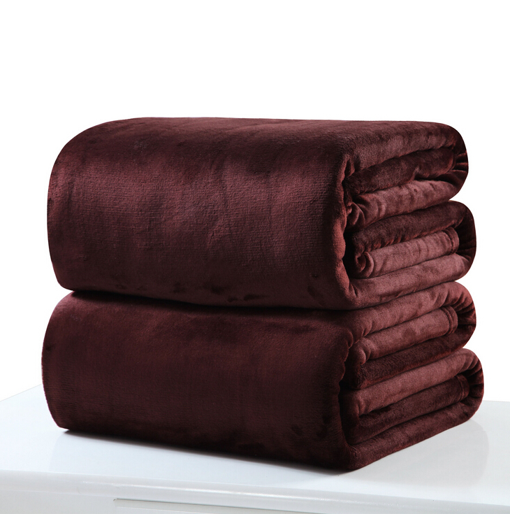 50X70cm Super Soft Sofa Plush Fleece Blanket Throw Rug Flannel Bedding Home
